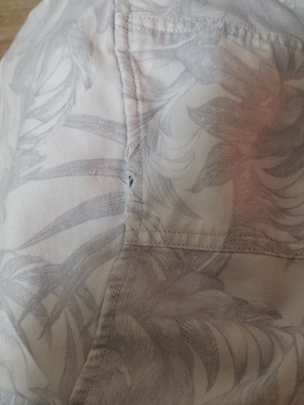 Tommy Bahama 4XLT Big & Tall "Linden Beach Flannel" Light Blue Palm Print - Picture 14 of 14